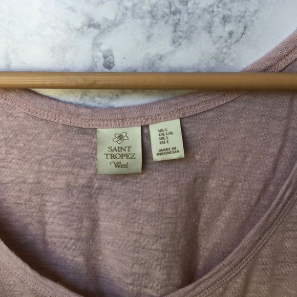 Saint Tropez West Pink Tank Top (Y24) - Picture 2 of 3